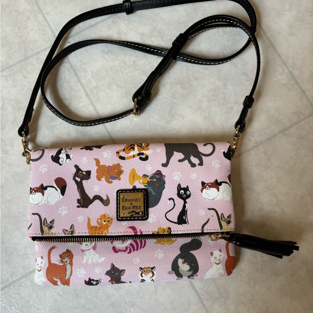 Dooney & Bourke Cat Print Crossbody Bag